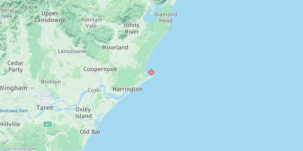 Map of Crowdy Head