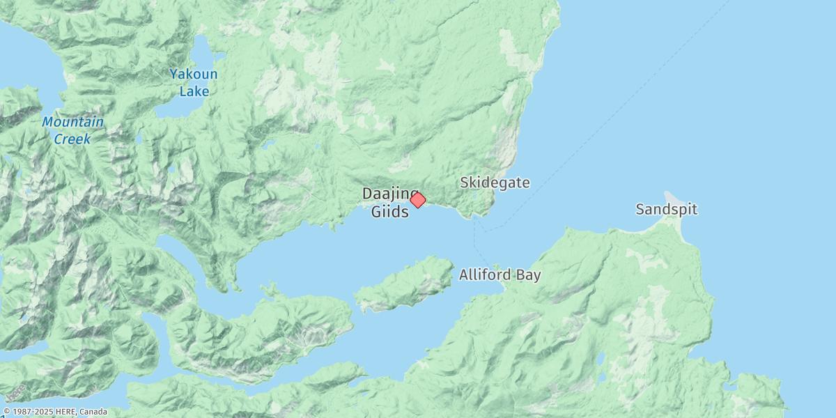 Map of Queen Charlotte