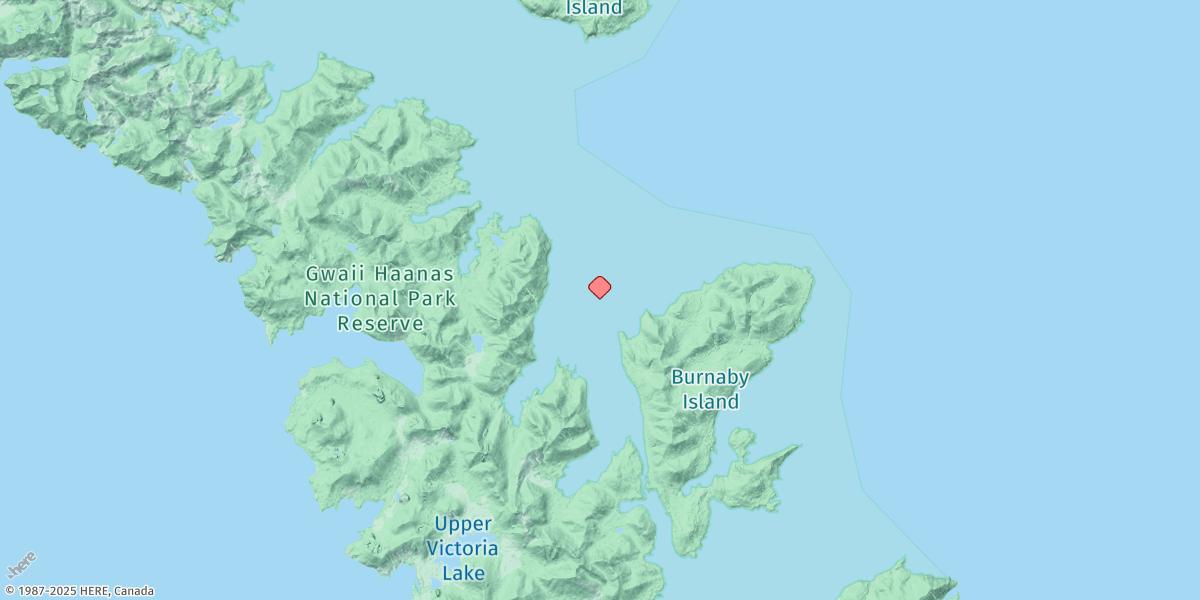 Map of Burnaby Island (Section Cove)