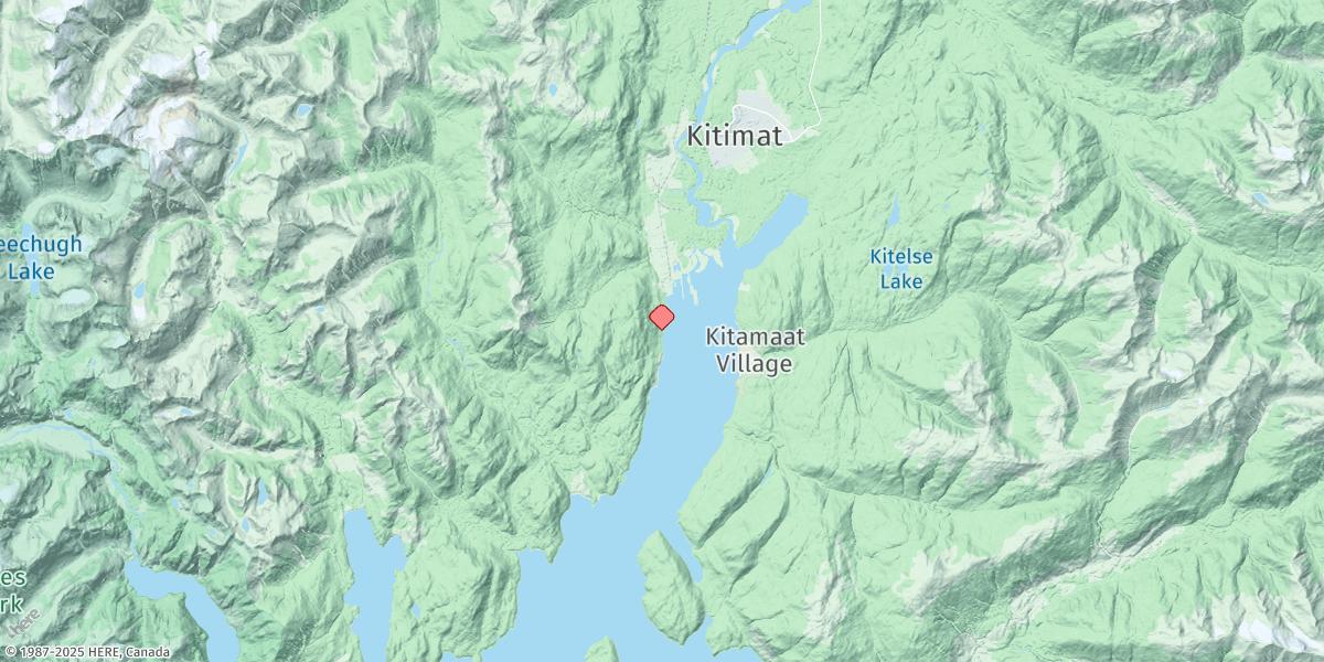 Map of Kitimat