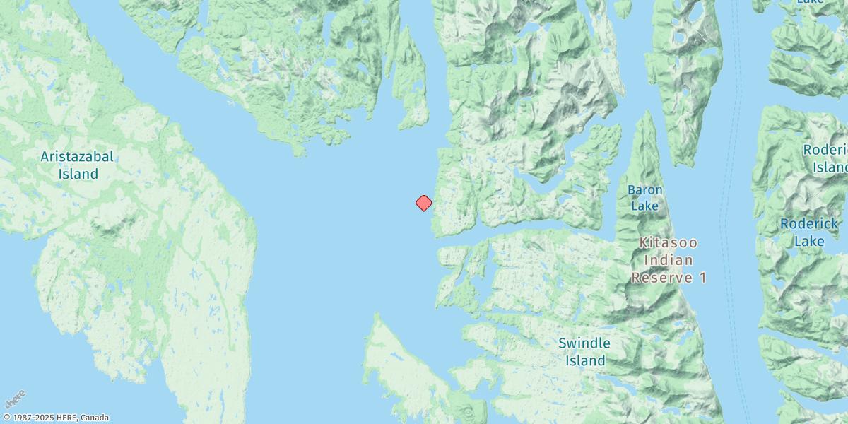Map of Milne Island