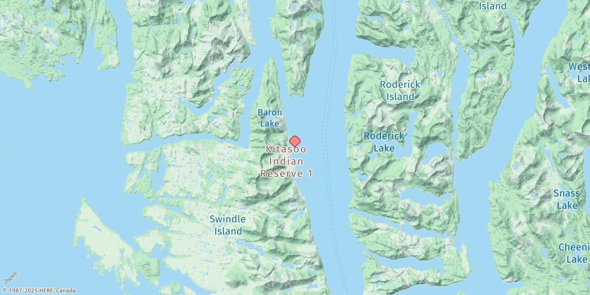 Map of Klemtu Passage