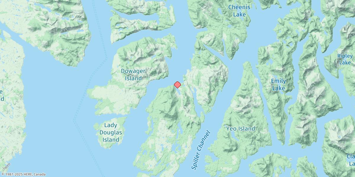 Map of Tom Bay