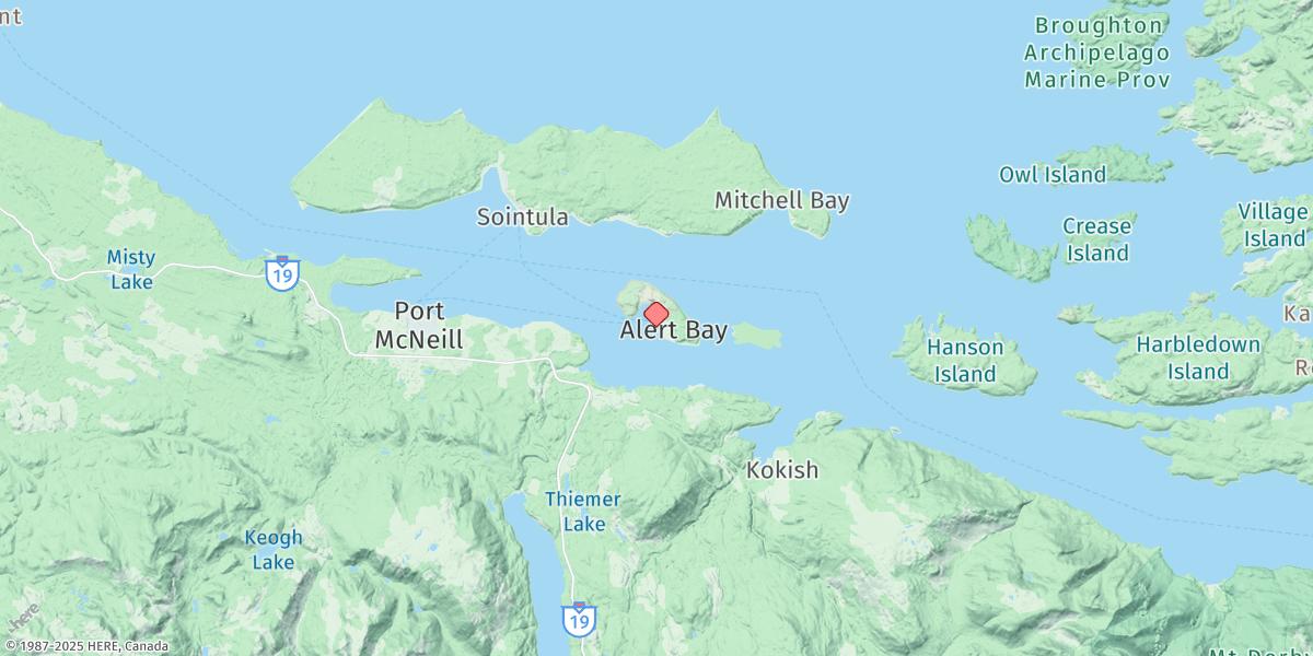 Map of Alert Bay