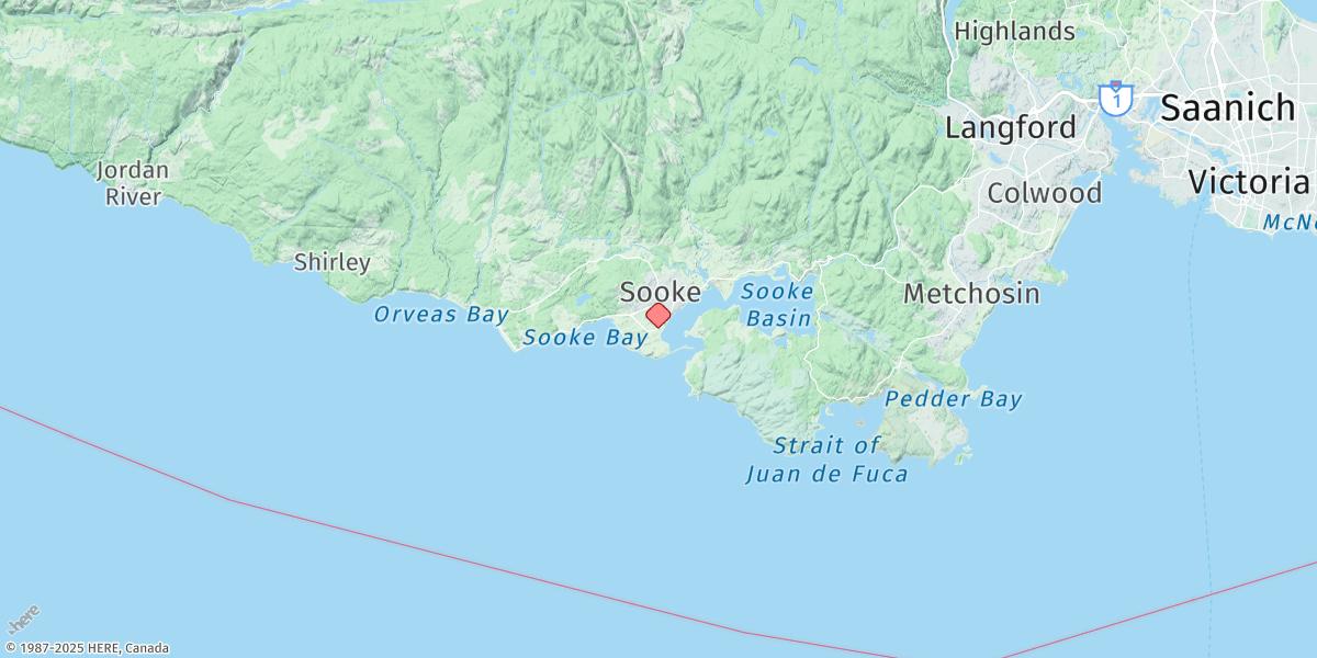 Map of Sooke