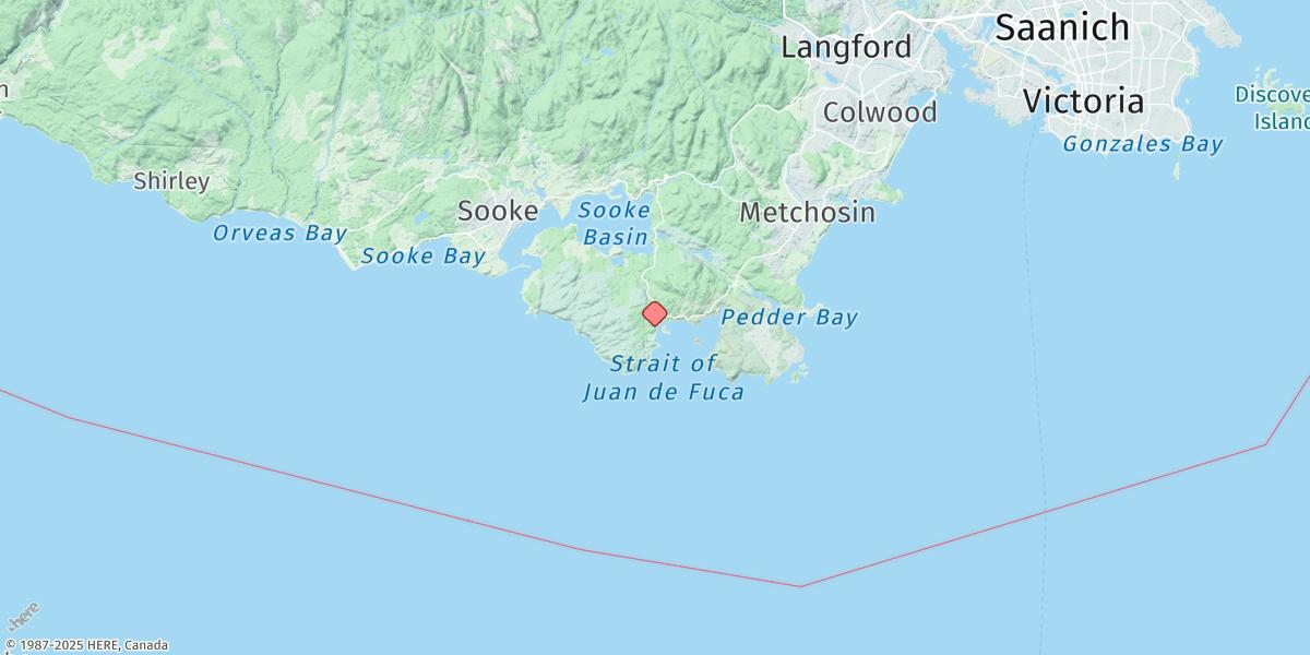 Map of Becher Bay