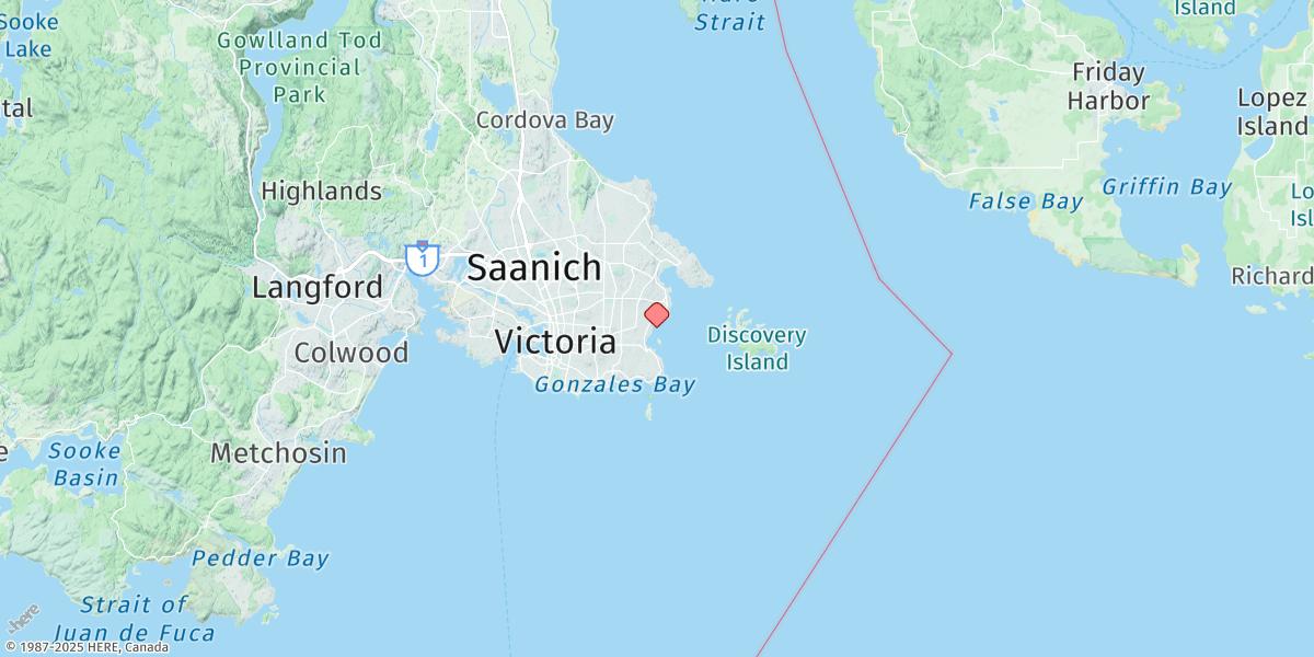 Map of Oak Bay