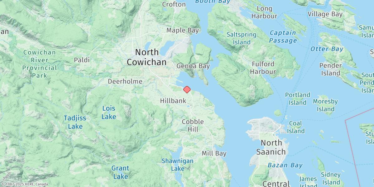 Map of Cowichan Harbour