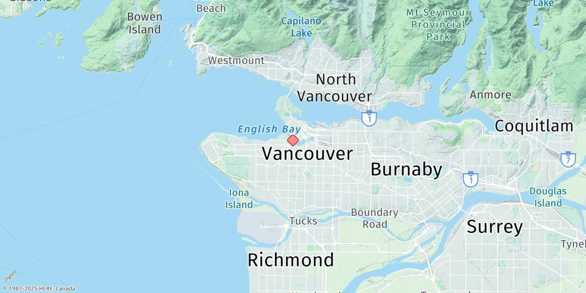 Map of False Creek