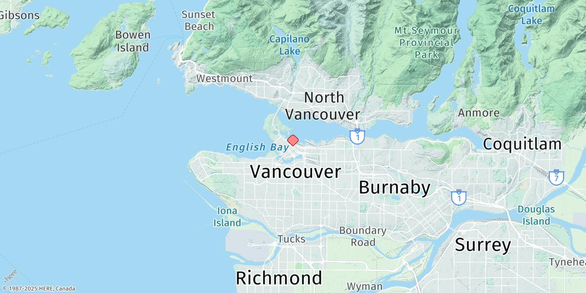 Map of Vancouver