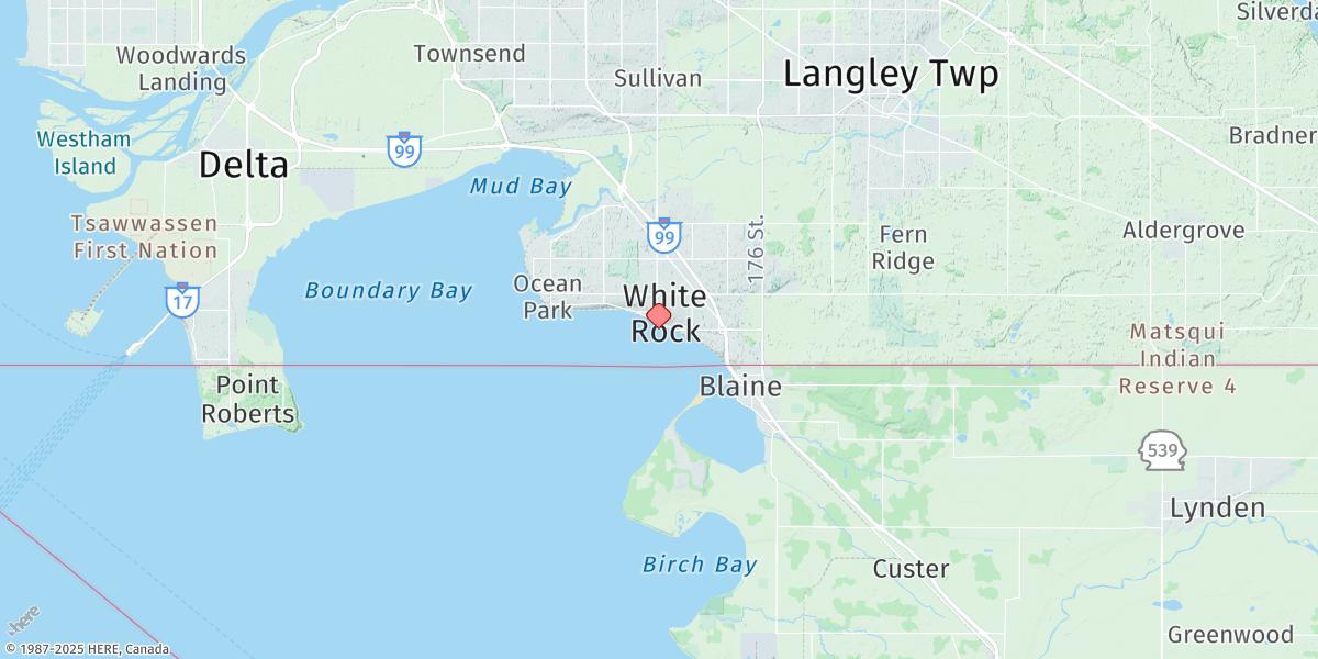 Map of White Rock