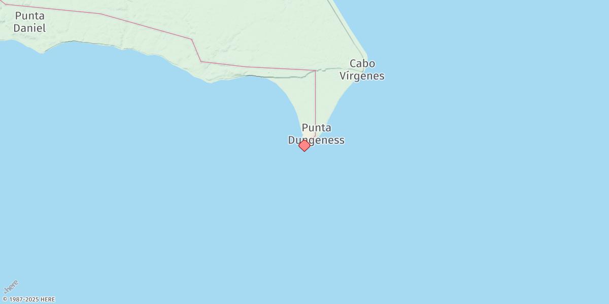 Map of Punta Dungeness