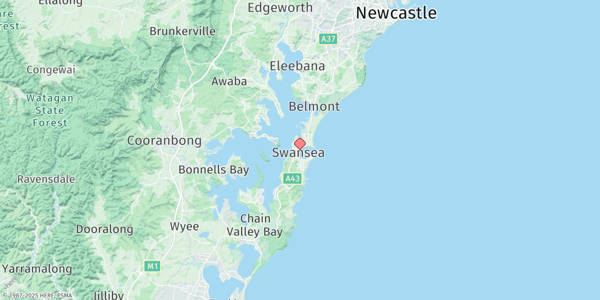 Map of Swansea