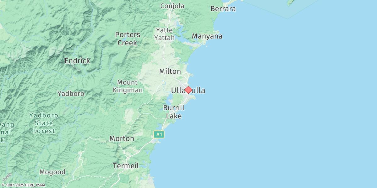 Map of Ulladulla Harbour