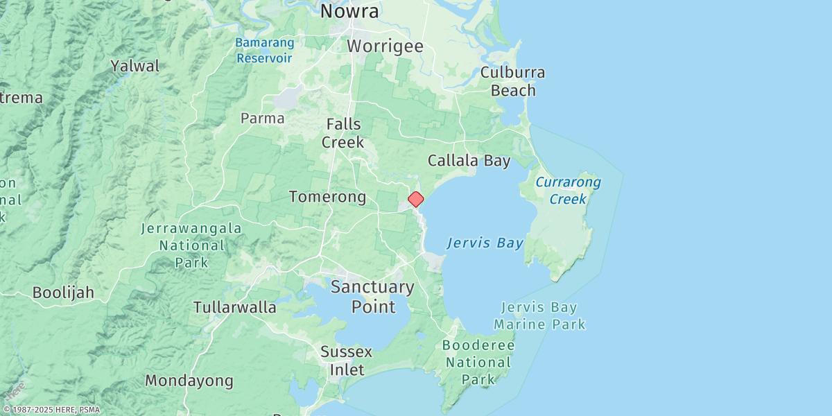 Map of Huskisson