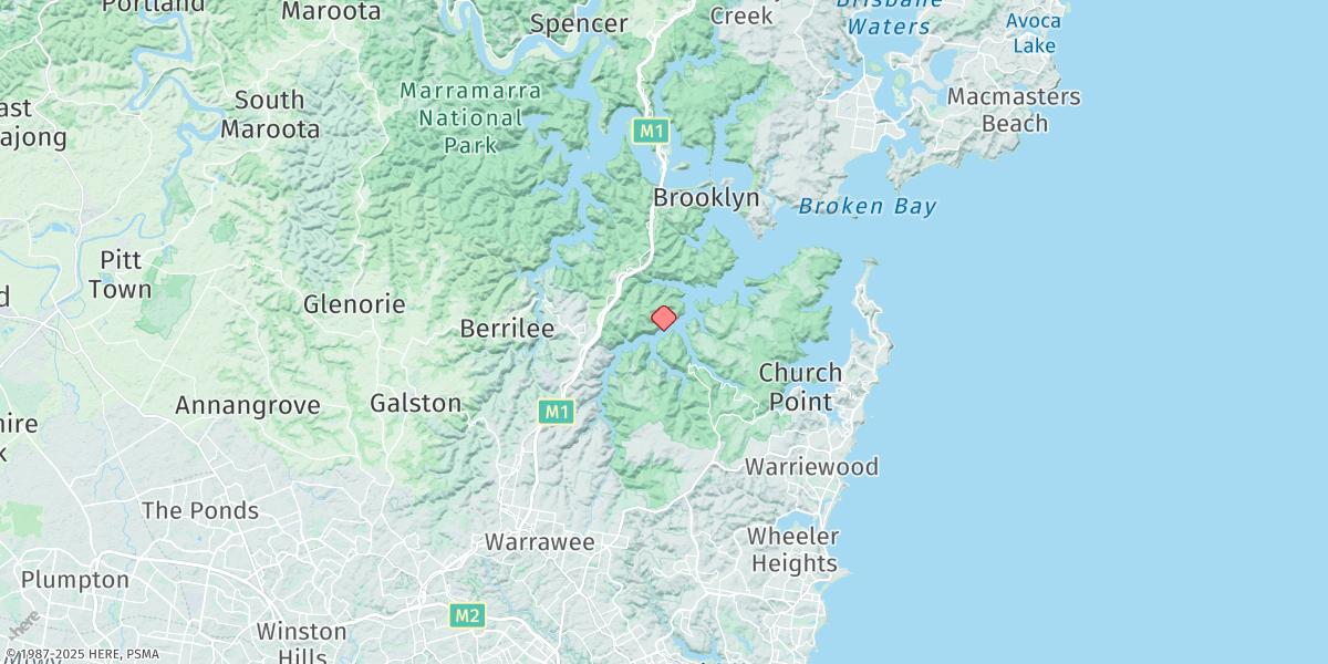 Map of Ku-Ring-Gai Y.C.