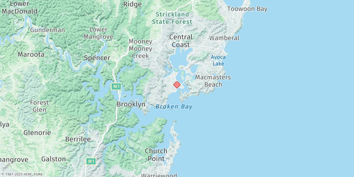 Map of Ettalong