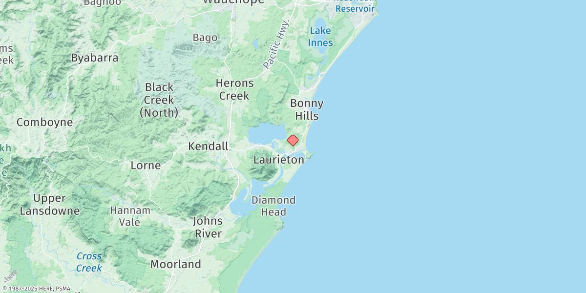 Map of Camden Haven