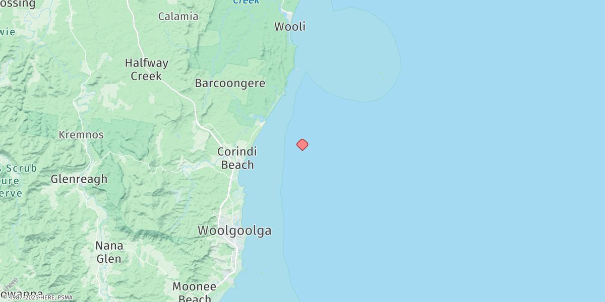 Map of North West Solitary Island