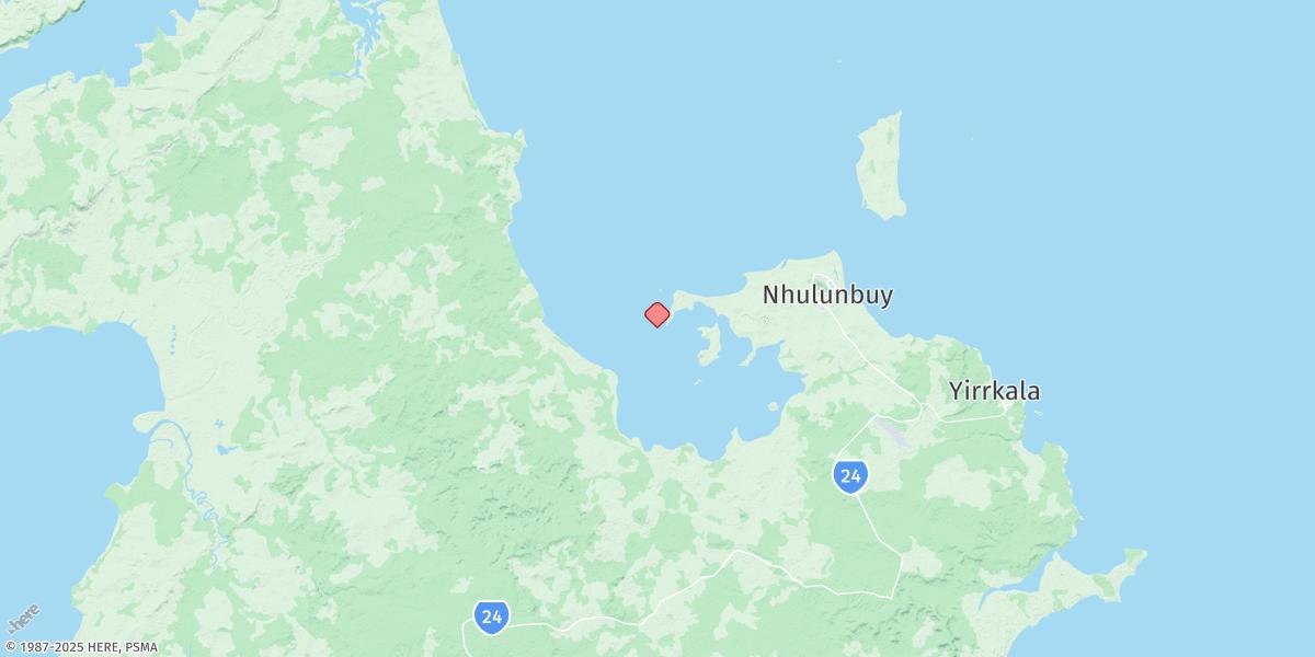 Map of Melville Bay (Gove Harbour)