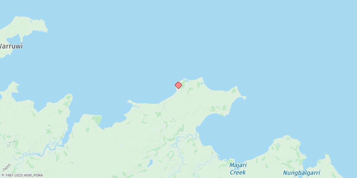 Map of Cuthbert Point