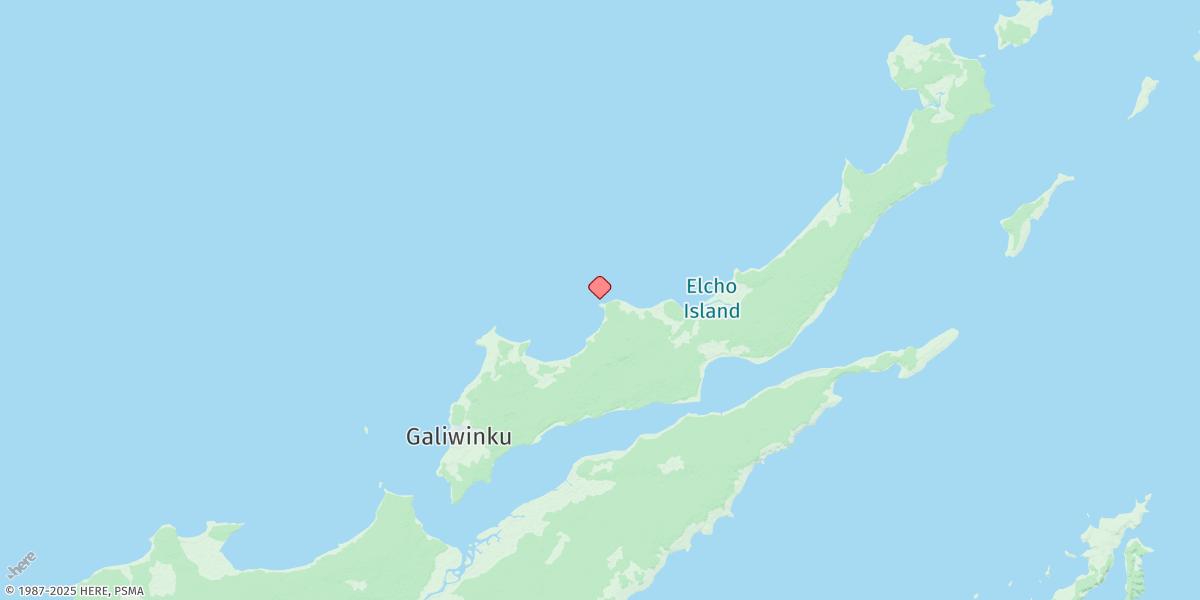 Map of Elcho Island