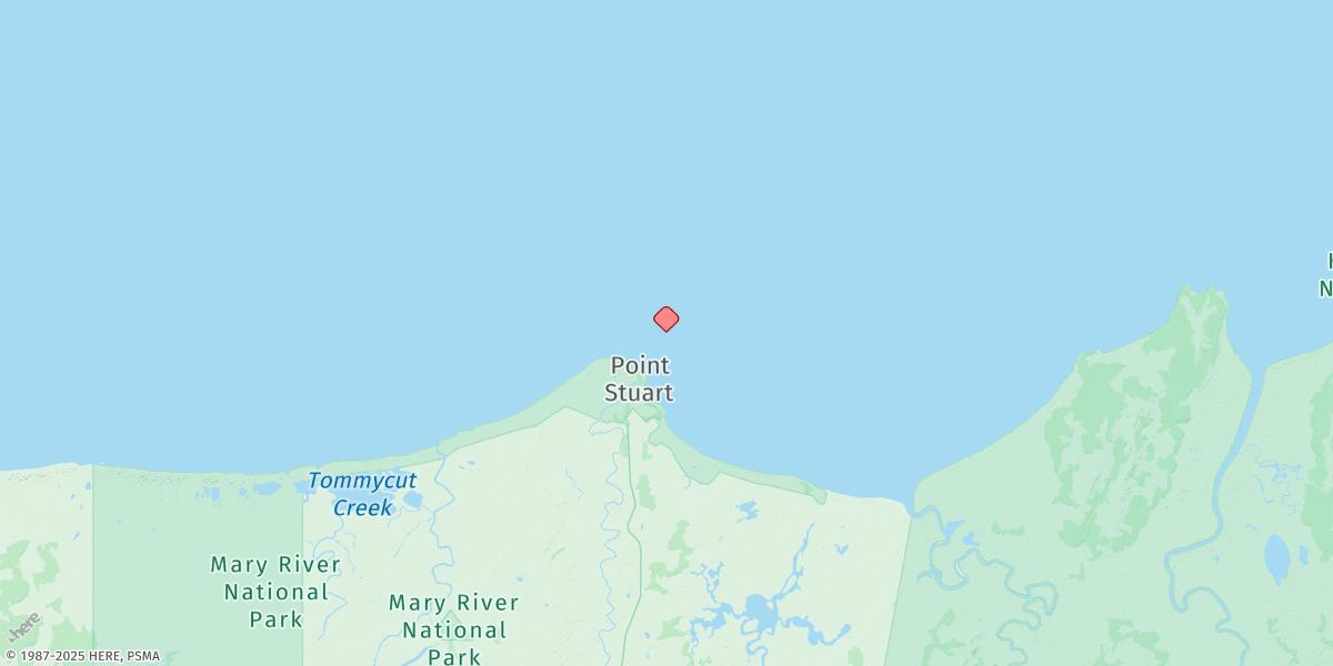 Map of Point Stuart