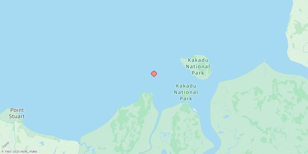 Map of West Alligator Head