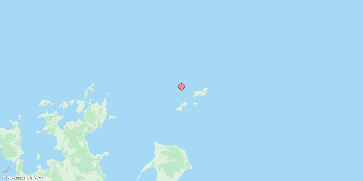 Map of Hawk Island