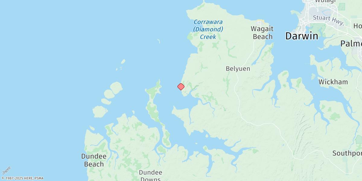 Map of Burge Point