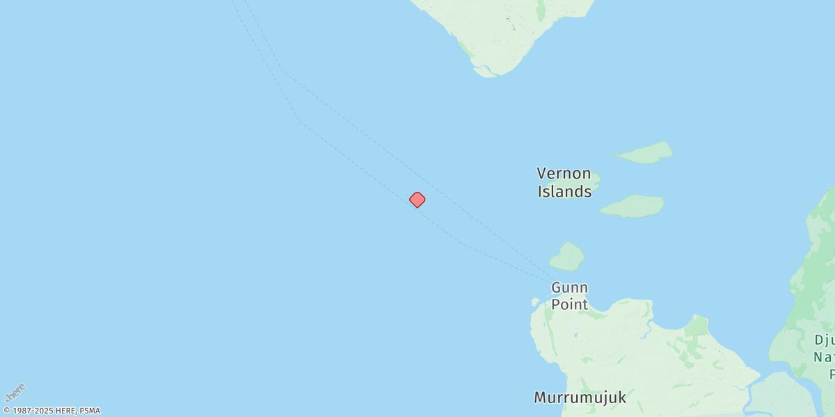 Map of Hancox Shoal Area