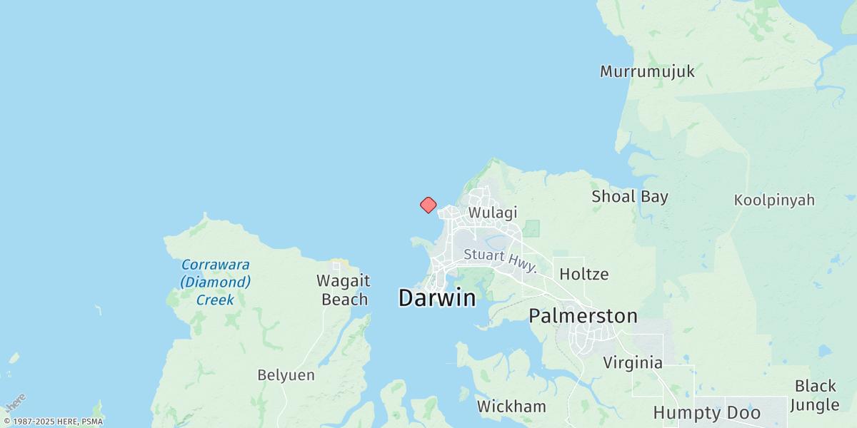 Map of Nightcliff