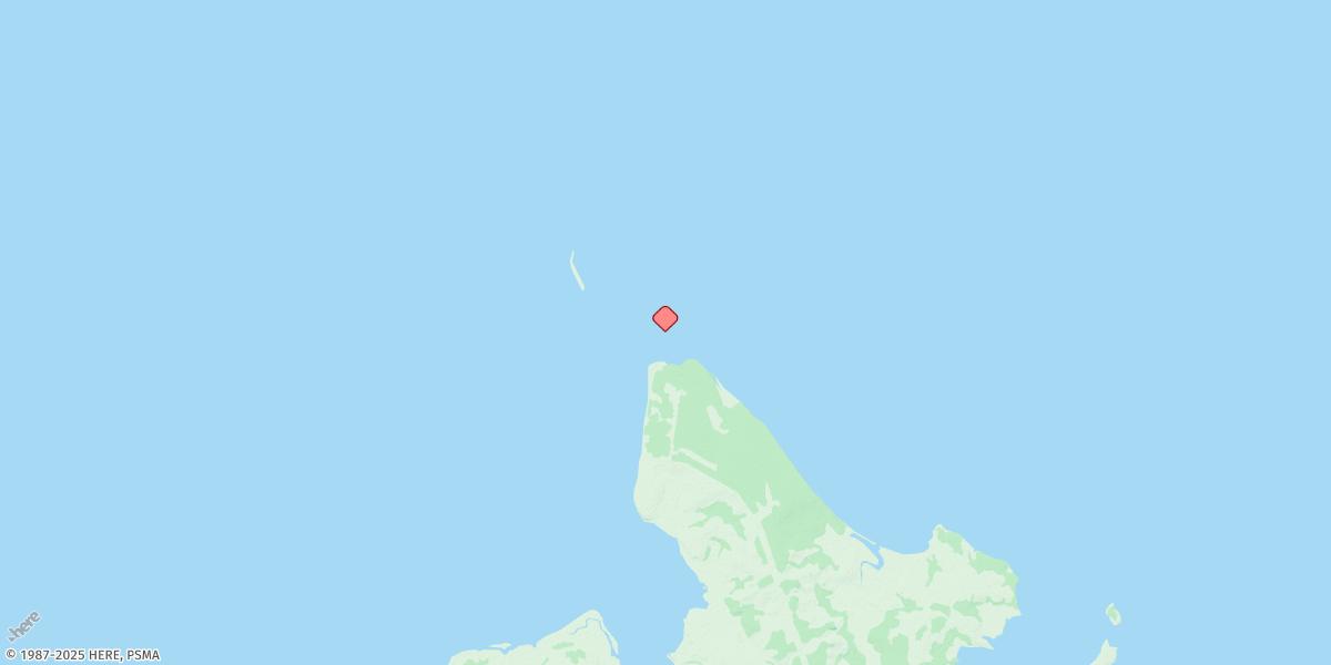Map of Cape Van Dieman