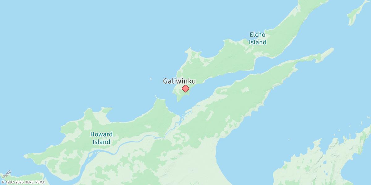 Map of Cadell Strait