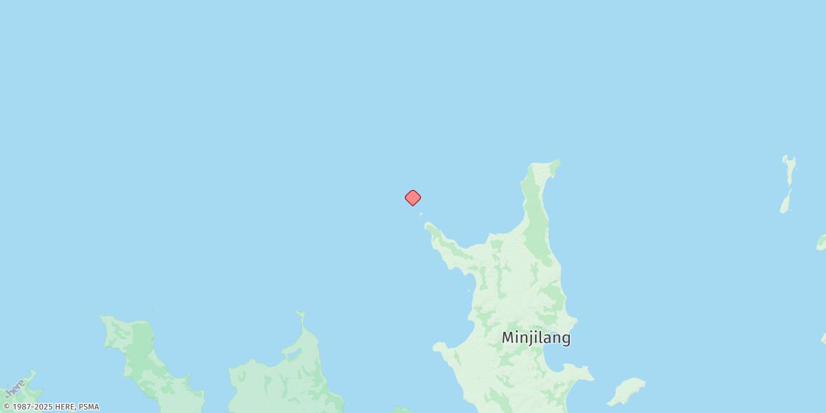 Map of Peacock Island