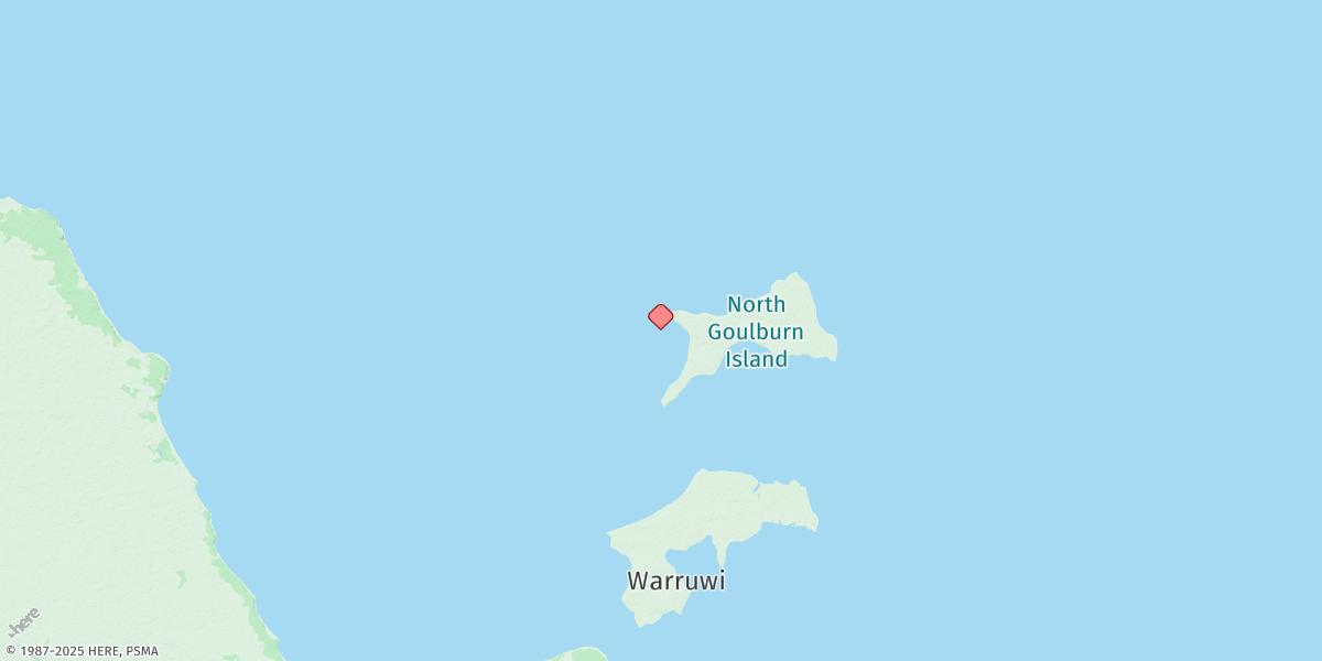 Map of North Goulburn Island