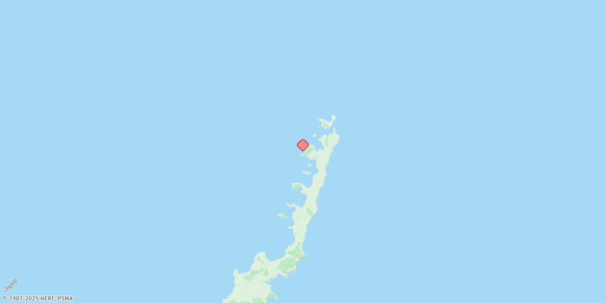 Map of Two Island Bay