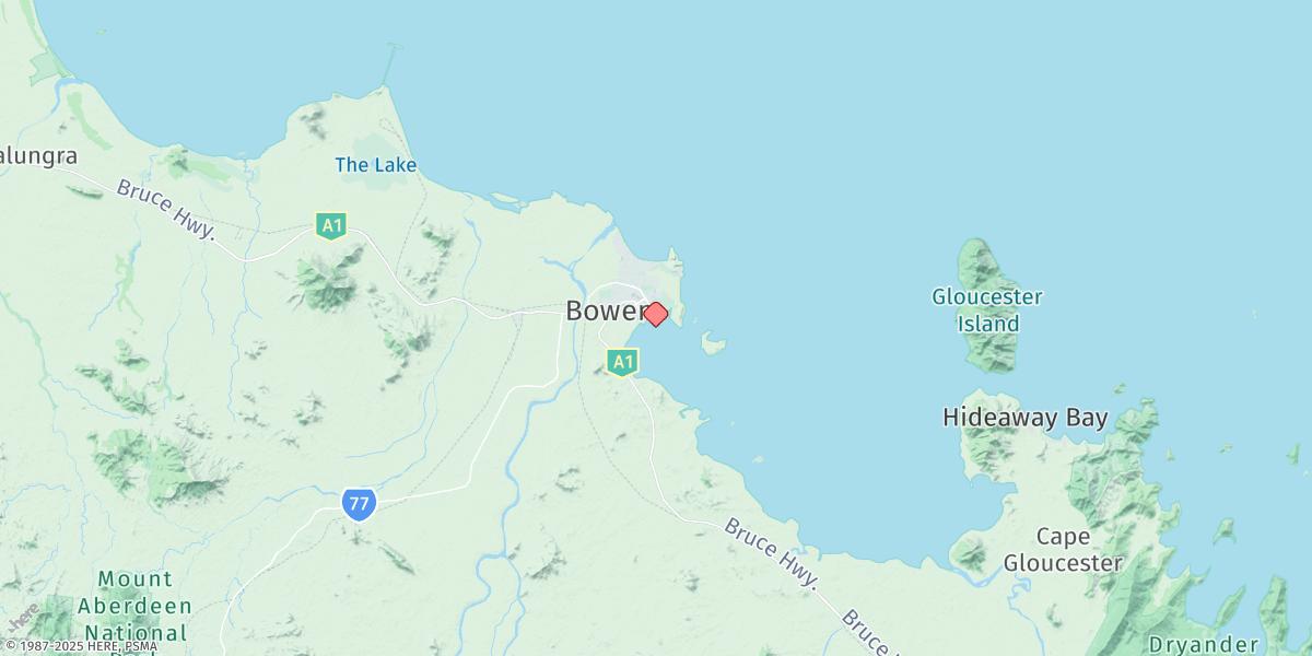 Map of Bowen