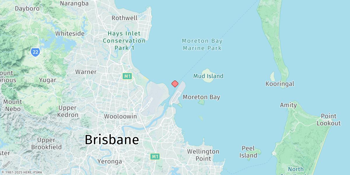 Map of Brisbane Bar