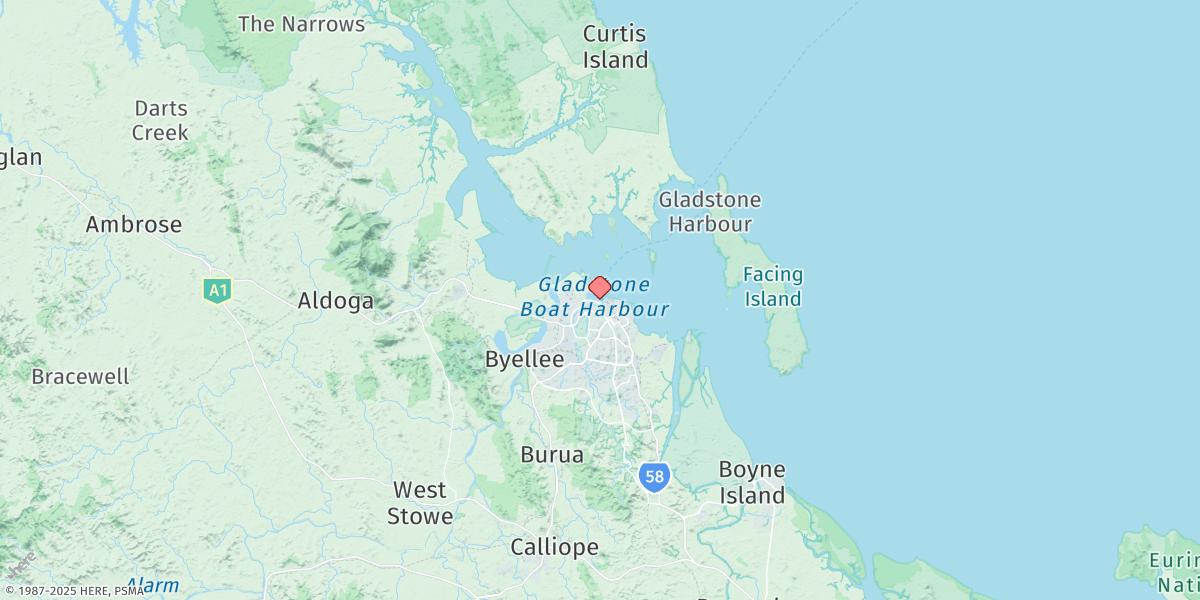 Map of Gladstone