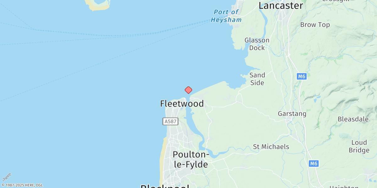 Map of Fleetwood