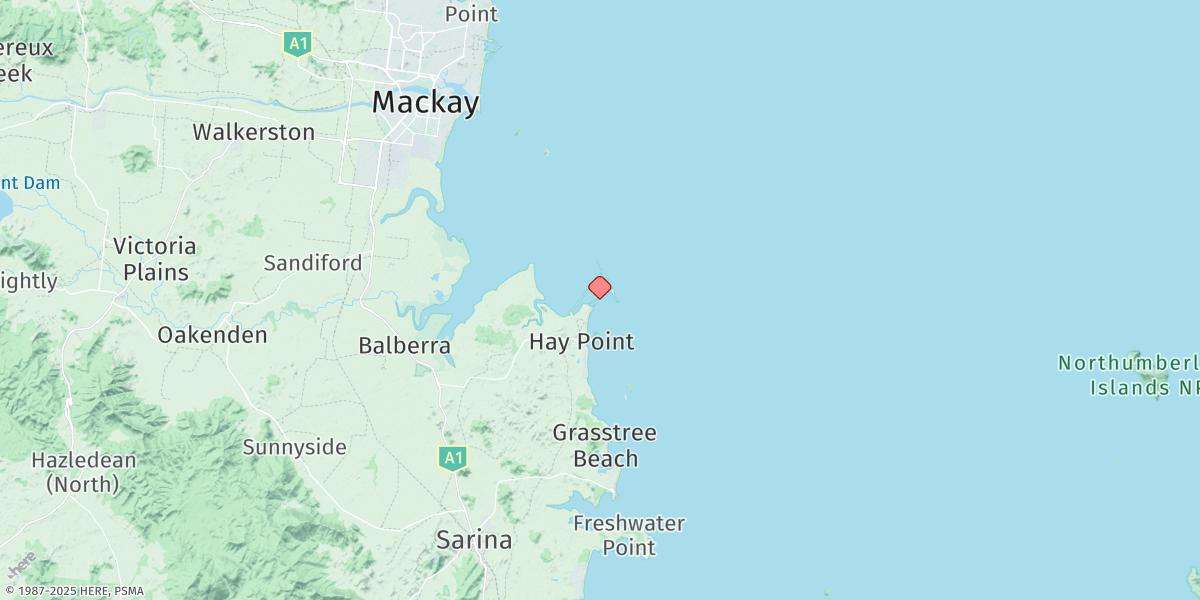 Map of Hay Point