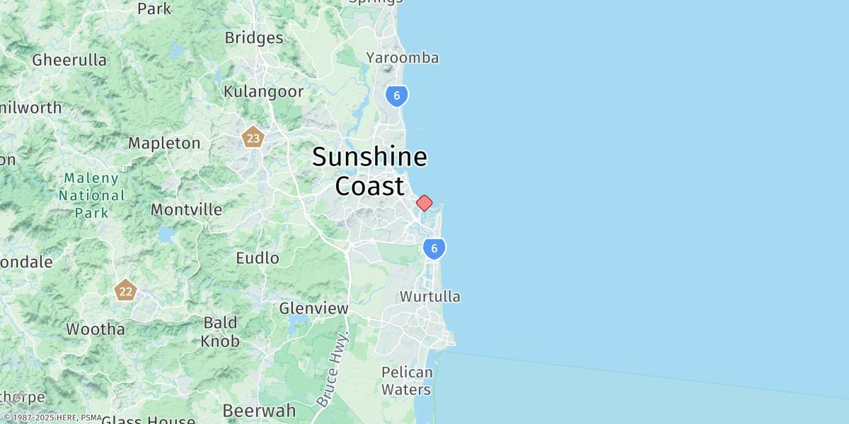Map of Mooloolaba