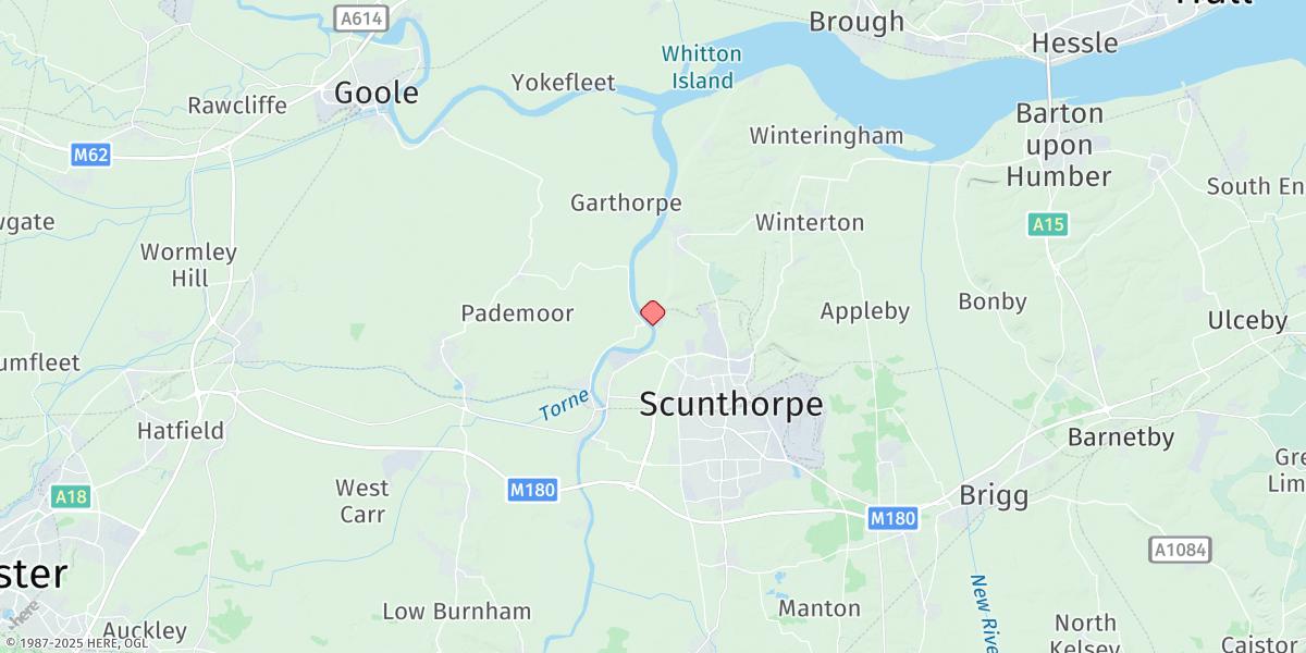 Map of Flixborough Wharf