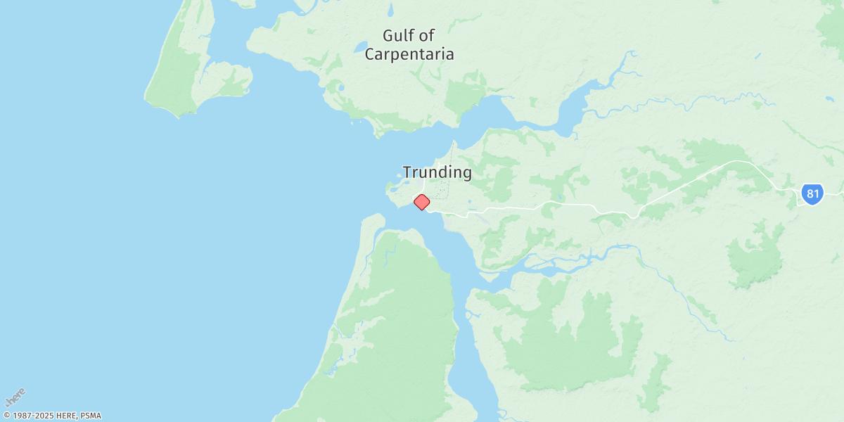 Map of Weipa (Humbug Point)