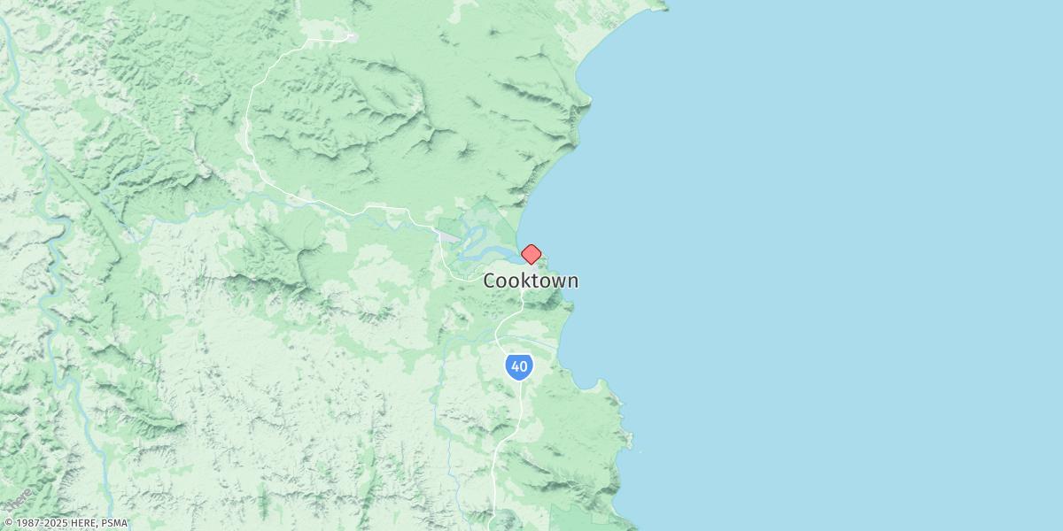 Map of Cooktown