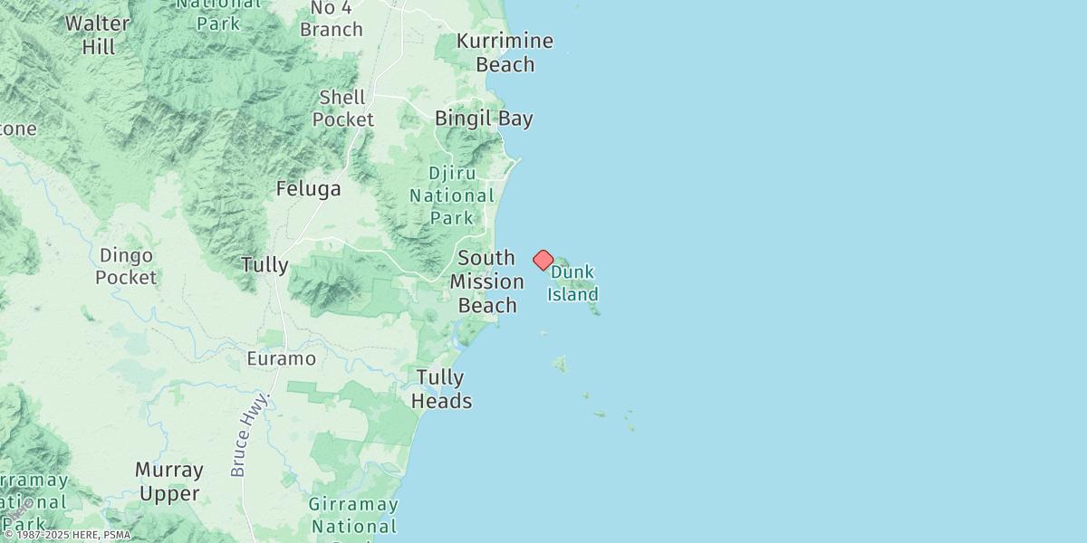 Map of Dunk Island