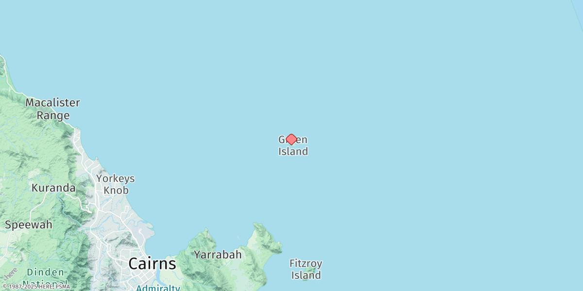 Map of Green Island