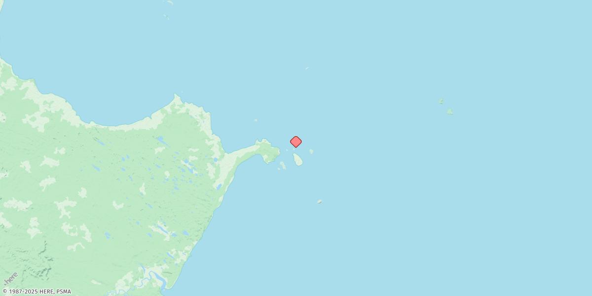 Map of Harvey Island