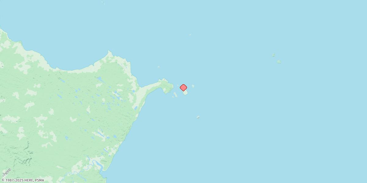 Map of Hicks Island